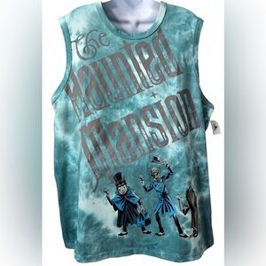 NEW Disney Haunted Mansion Tie Dye Hitchhiking Ghosts Tank Top Small